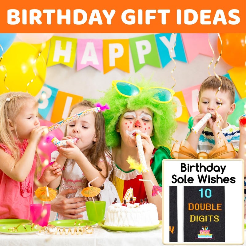 Happy Pop 10th Birthday Gifts - Socks for Tween Girls Boys, Present for 10 Year Olds - Image 5